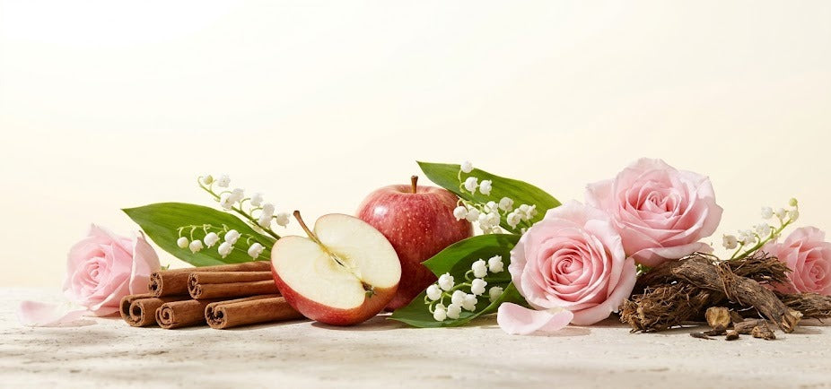 Cinnamon, Apple, Lily of the Valley, Rose, Cypriol
